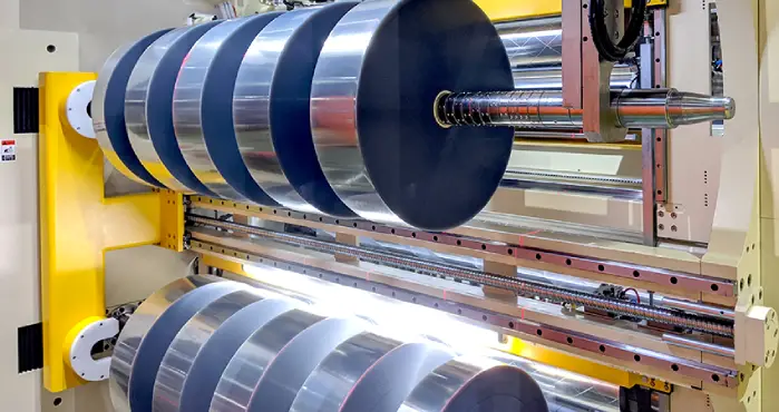 Custom printed packaging film with brand logo and eye-catching design
