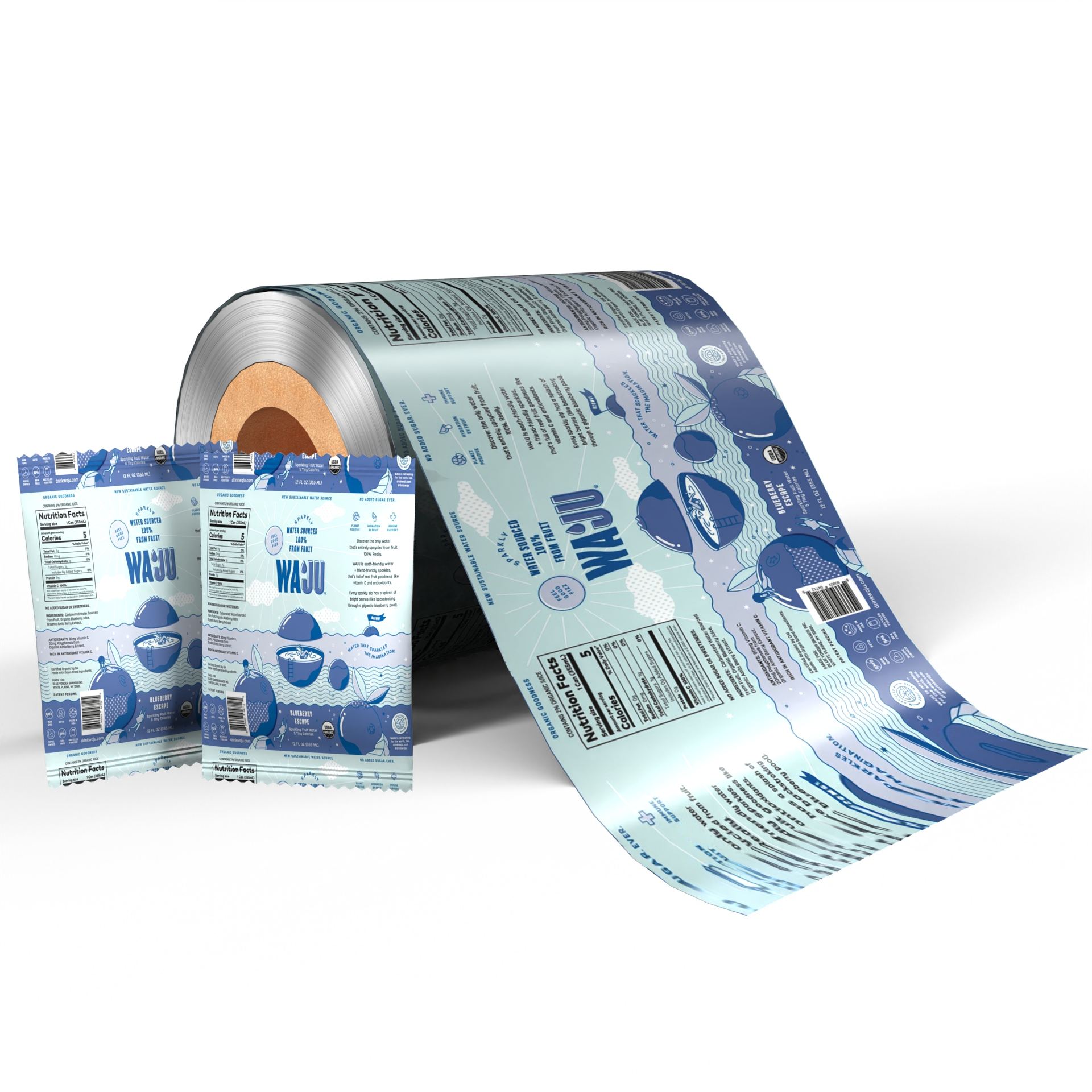 PE PET Laminate Film Roll for Food Packaging - Image 2
